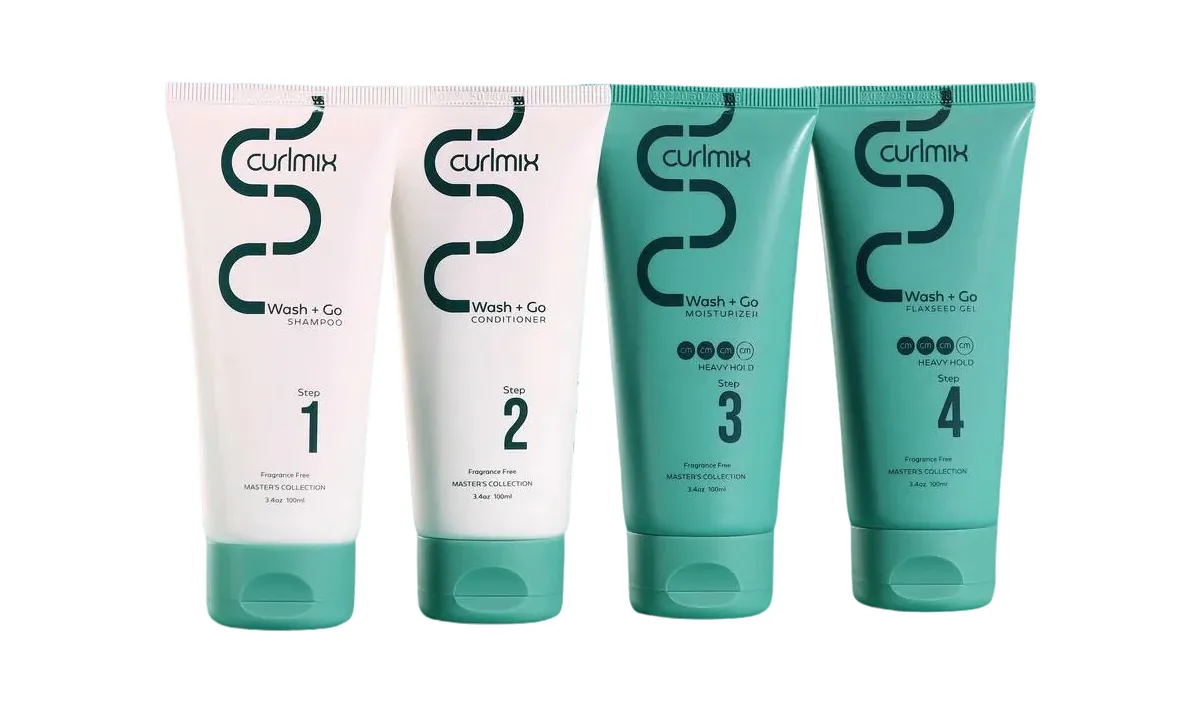 CurlMix Wash and Go Shampoo and Conditioner for Curly Hair
